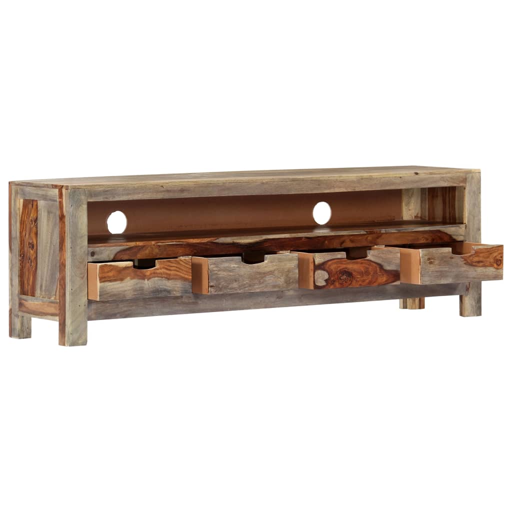 vidaXL TV-meubel 130x30x40 cm massief acaciahout