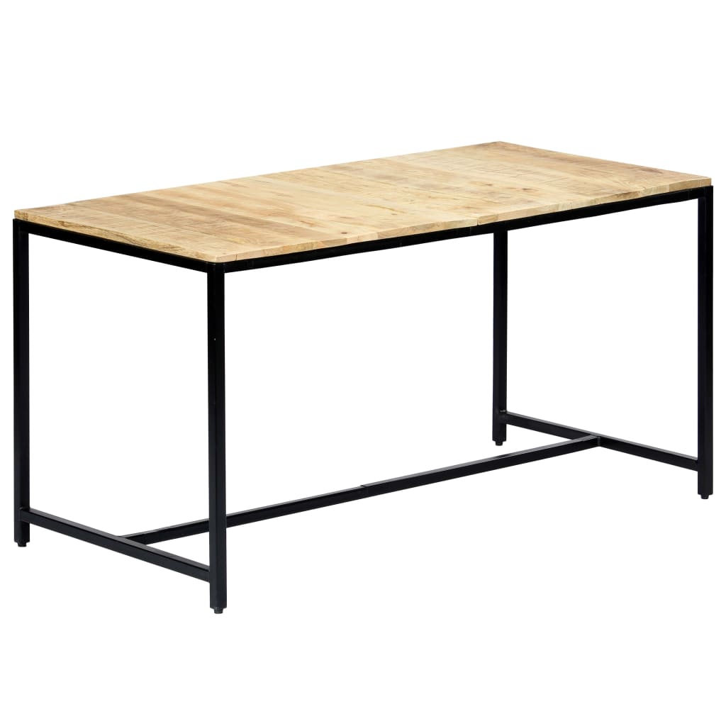 vidaXL Eettafel 180x90x75 cm massief ruw mangohout - Aashly