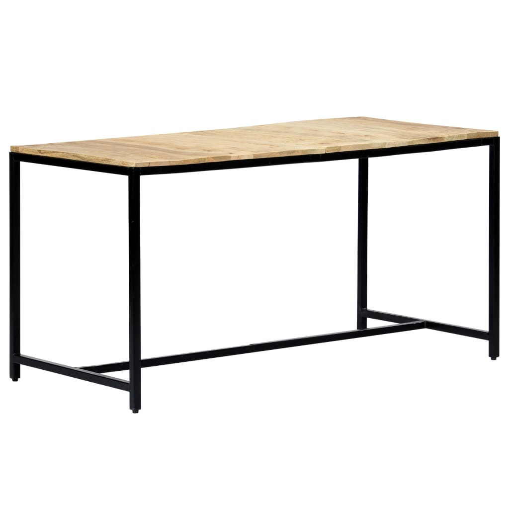 vidaXL Eettafel 180x90x75 cm massief ruw mangohout - Aashly