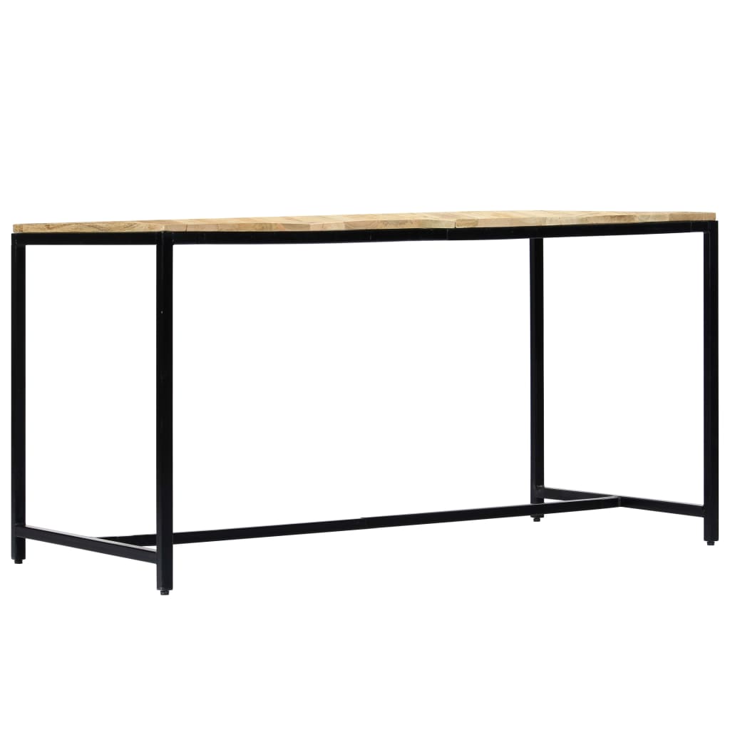 vidaXL Eettafel 180x90x75 cm massief ruw mangohout - Aashly