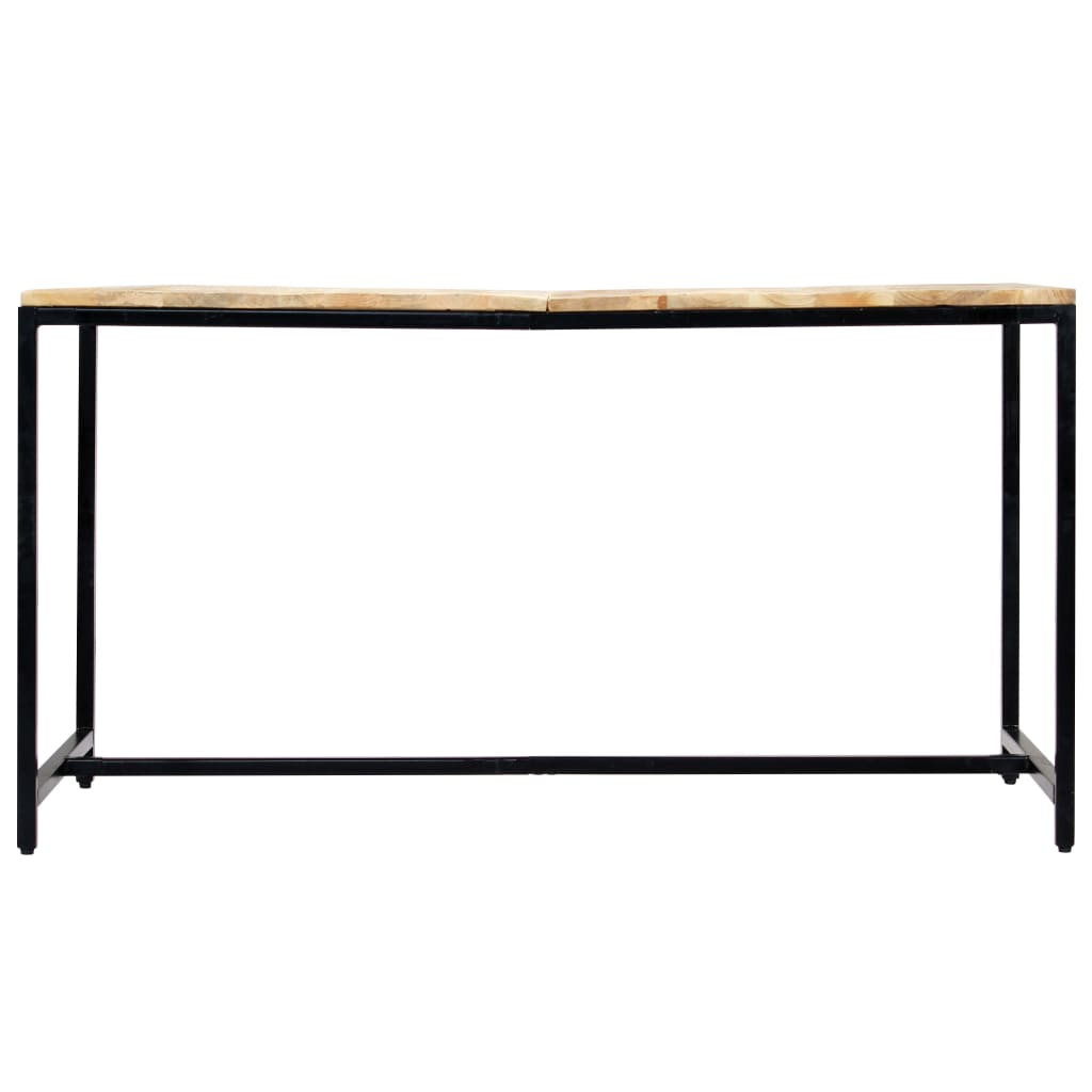 vidaXL Eettafel 180x90x75 cm massief ruw mangohout - Aashly