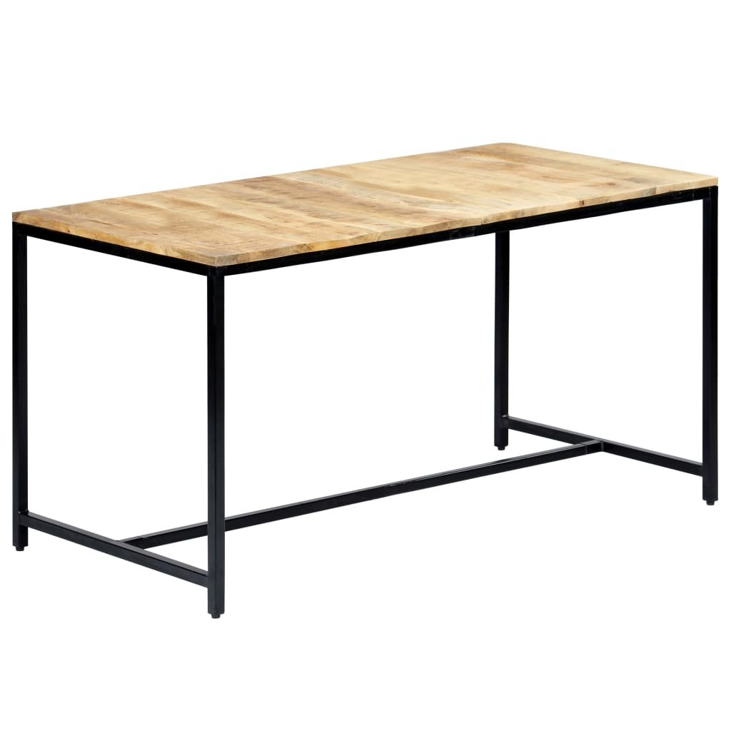 vidaXL Eettafel 180x90x75 cm massief ruw mangohout - Aashly