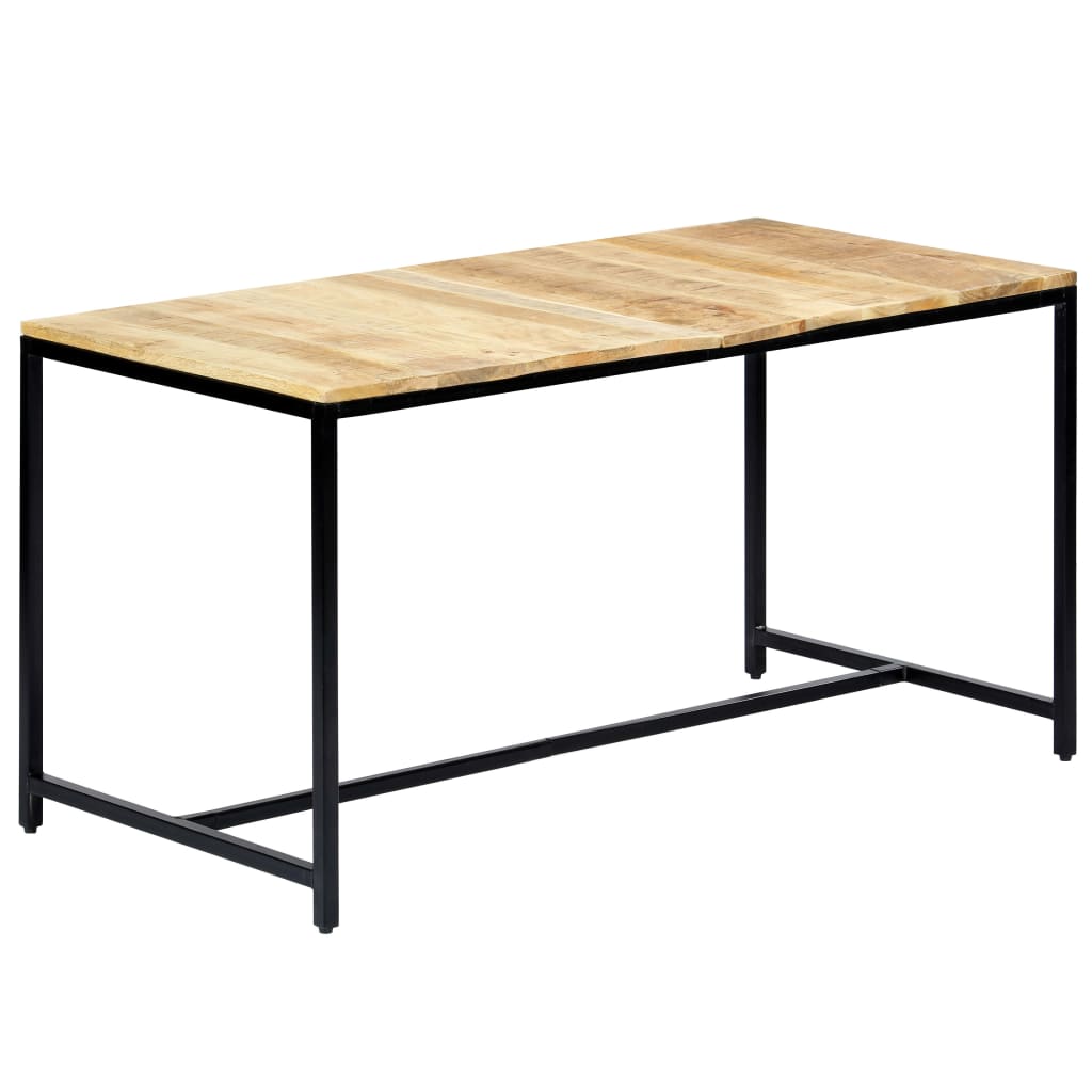 vidaXL Eettafel 180x90x75 cm massief ruw mangohout - Aashly