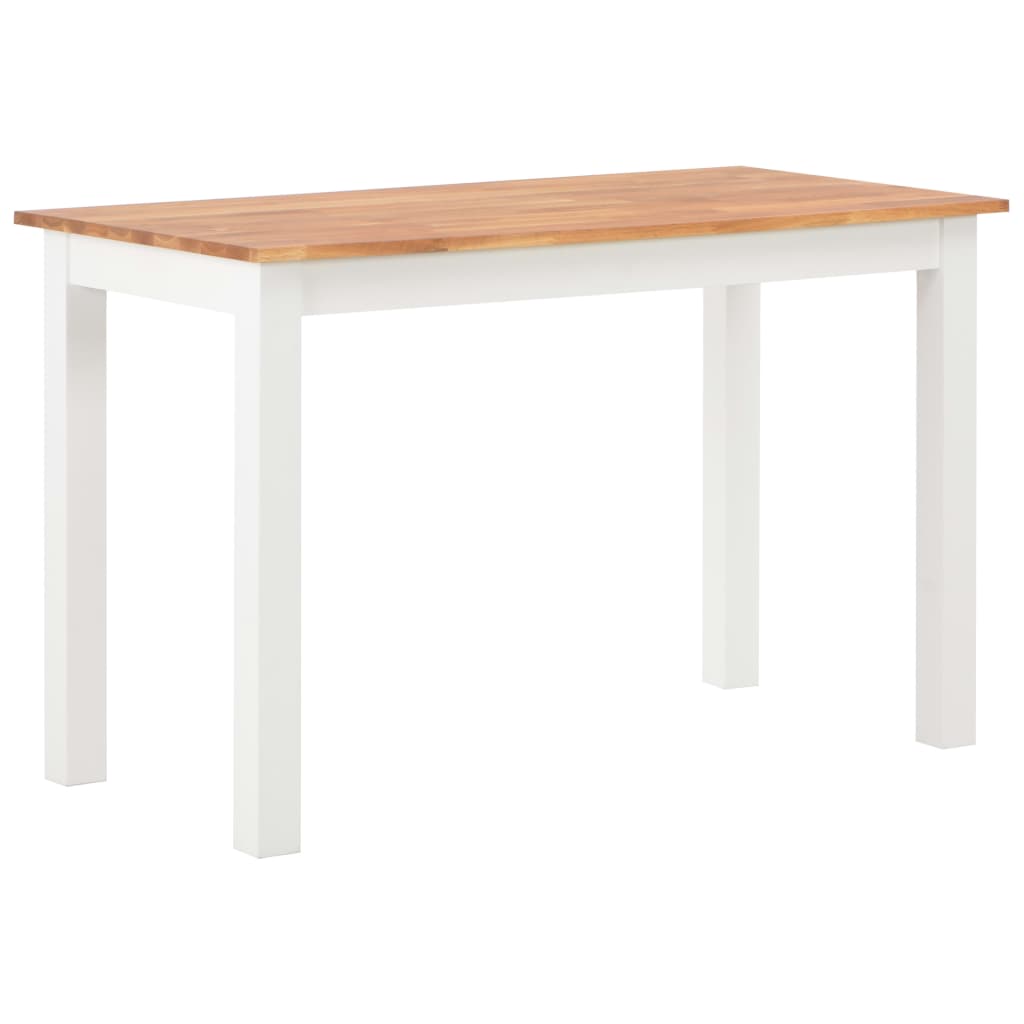 vidaXL Eettafel 180x90x74 cm massief eikenhout
