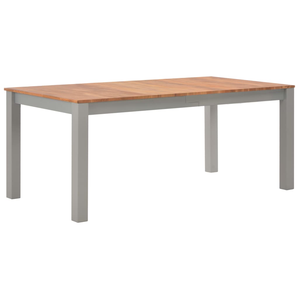 vidaXL Eettafel 180x90x74 cm massief eikenhout