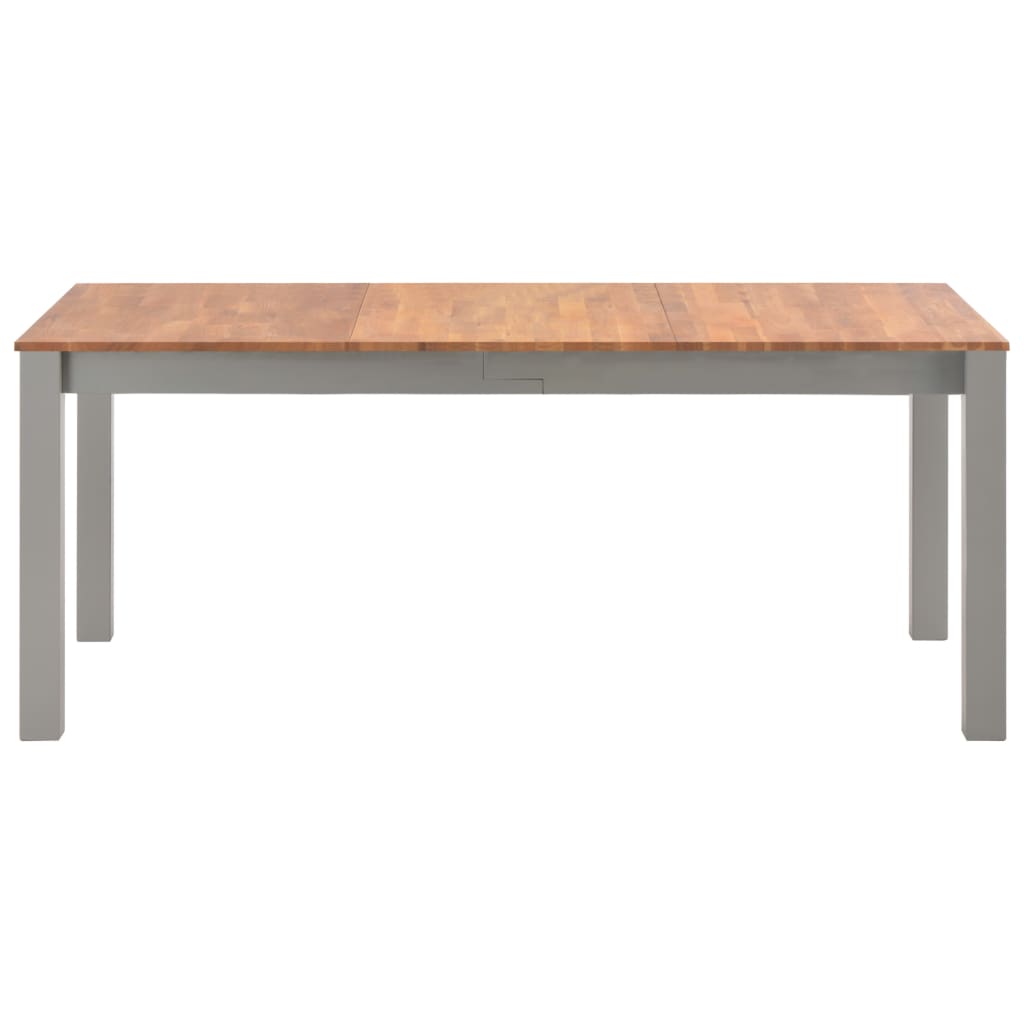 vidaXL Eettafel 180x90x74 cm massief eikenhout