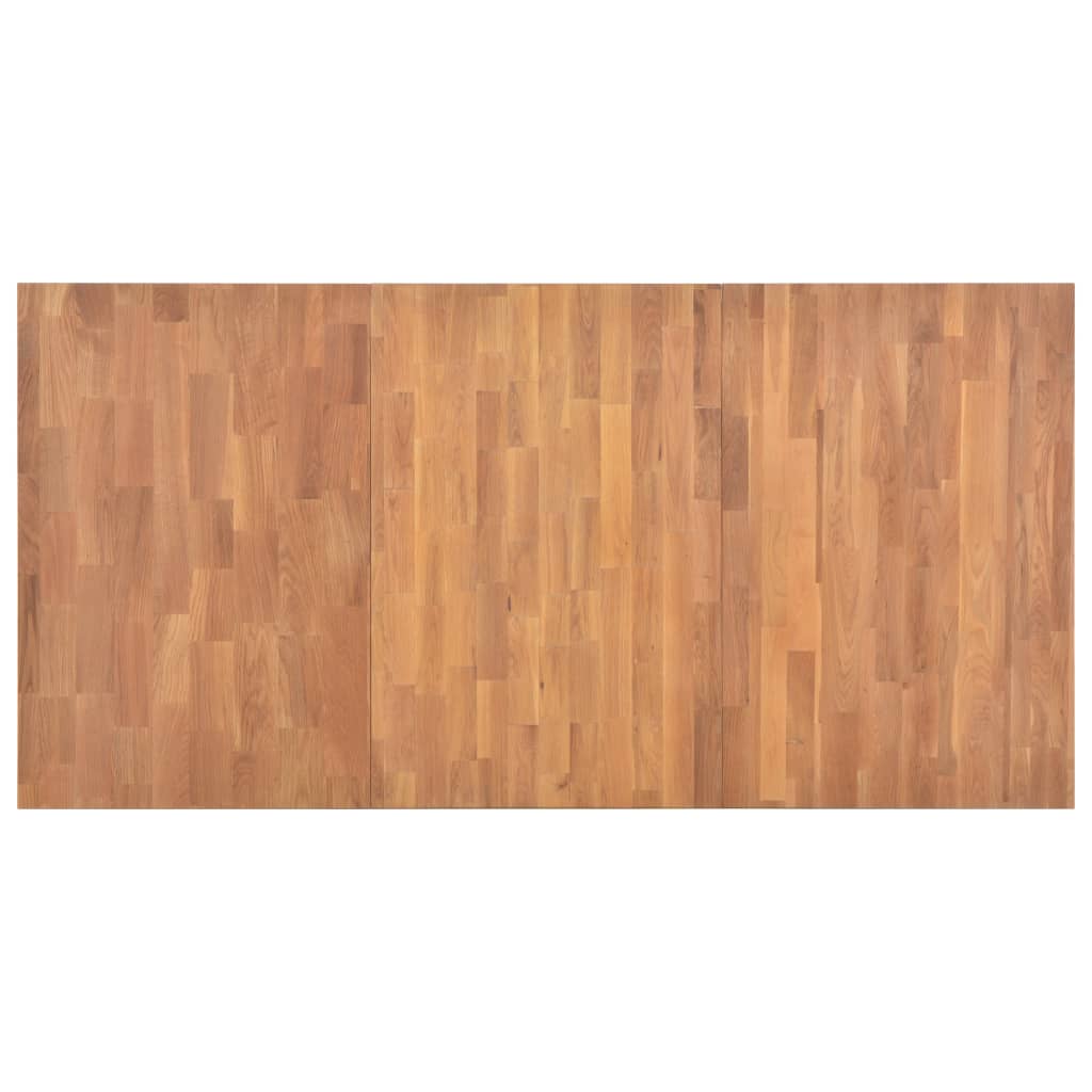 vidaXL Eettafel 180x90x74 cm massief eikenhout