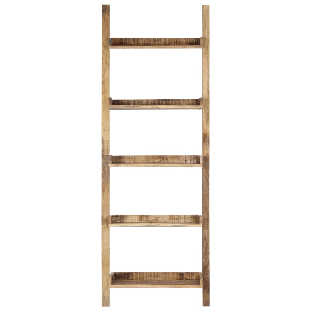 vidaXL Ladderkast 75x37x205 cm massief mangohout wit