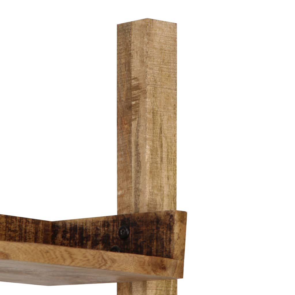 vidaXL Ladderkast 75x37x205 cm massief mangohout wit