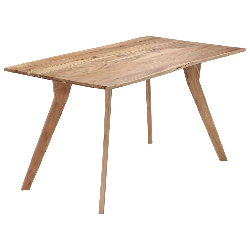 vidaXL Dining table 140x80x76 cm solid acacia wood