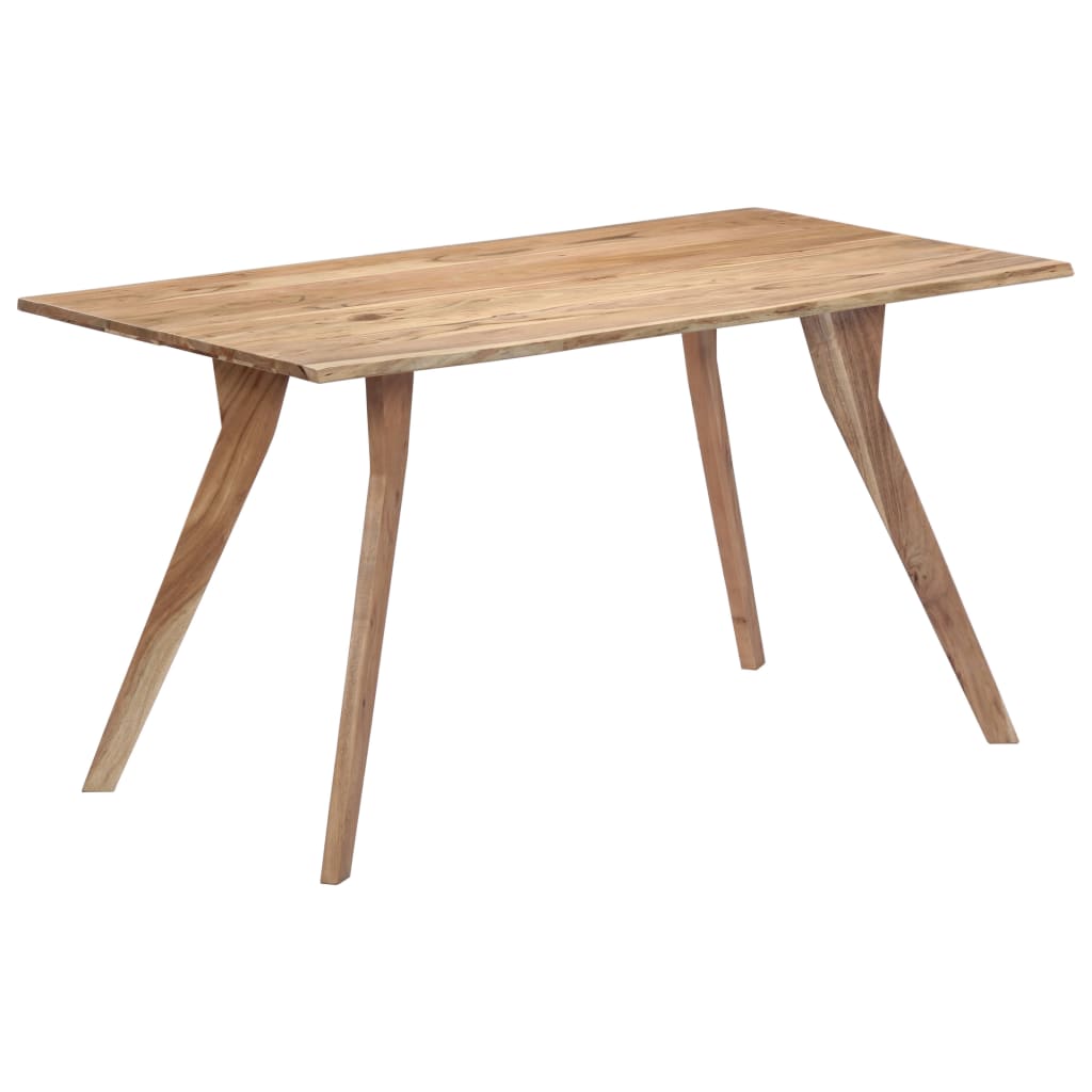 vidaXL Dining table 140x80x76 cm solid acacia wood