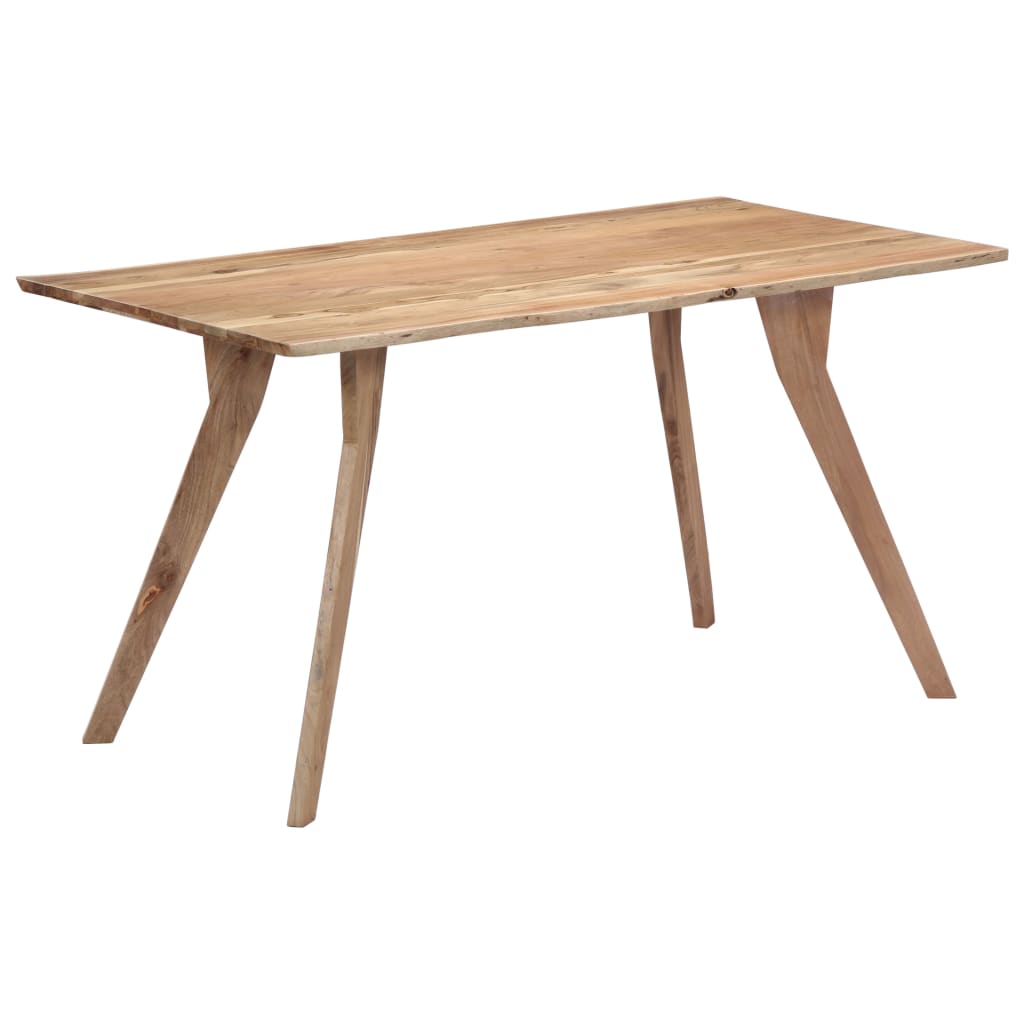 vidaXL Dining table 140x80x76 cm solid acacia wood