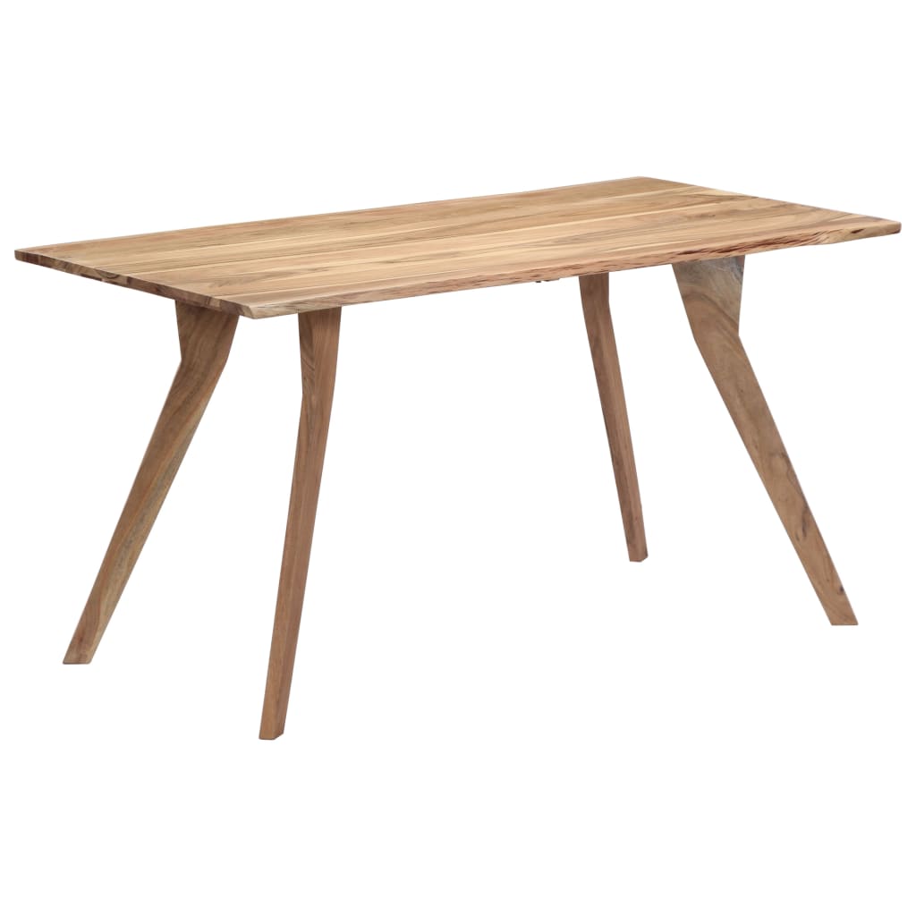 vidaXL Dining table 140x80x76 cm solid acacia wood