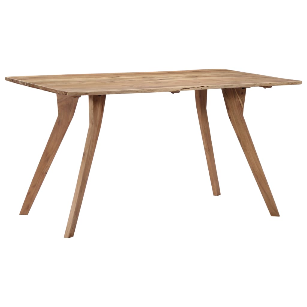 vidaXL Dining table 140x80x76 cm solid acacia wood