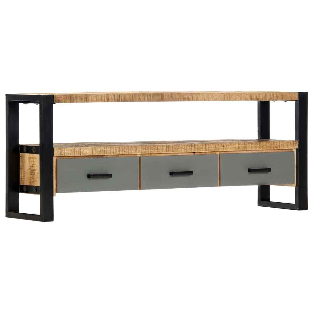 vidaXL Tv-meubel 130x30x50 cm massief mangohout