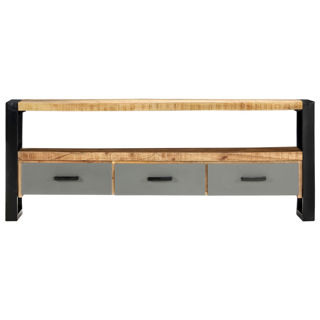 vidaXL Tv-meubel 130x30x50 cm massief mangohout