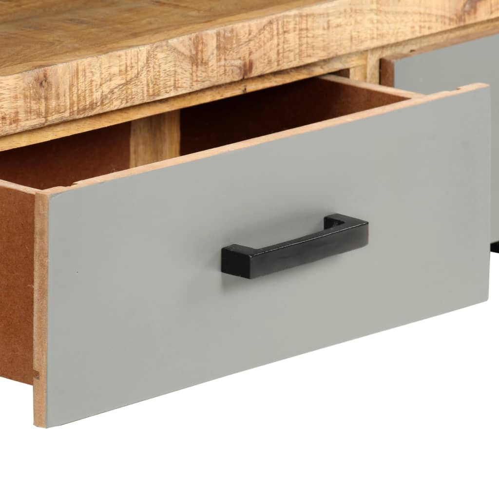vidaXL Tv-meubel 130x30x50 cm massief mangohout