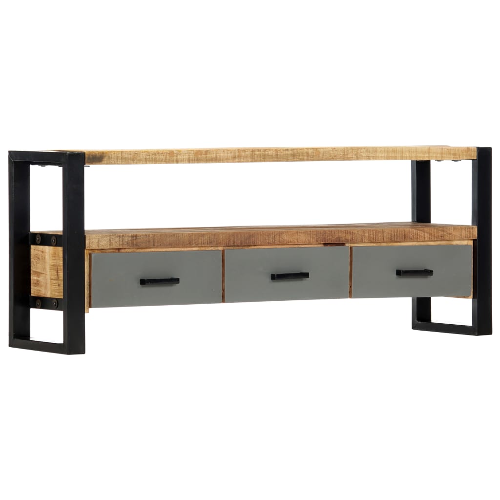 vidaXL Tv-meubel 130x30x50 cm massief mangohout