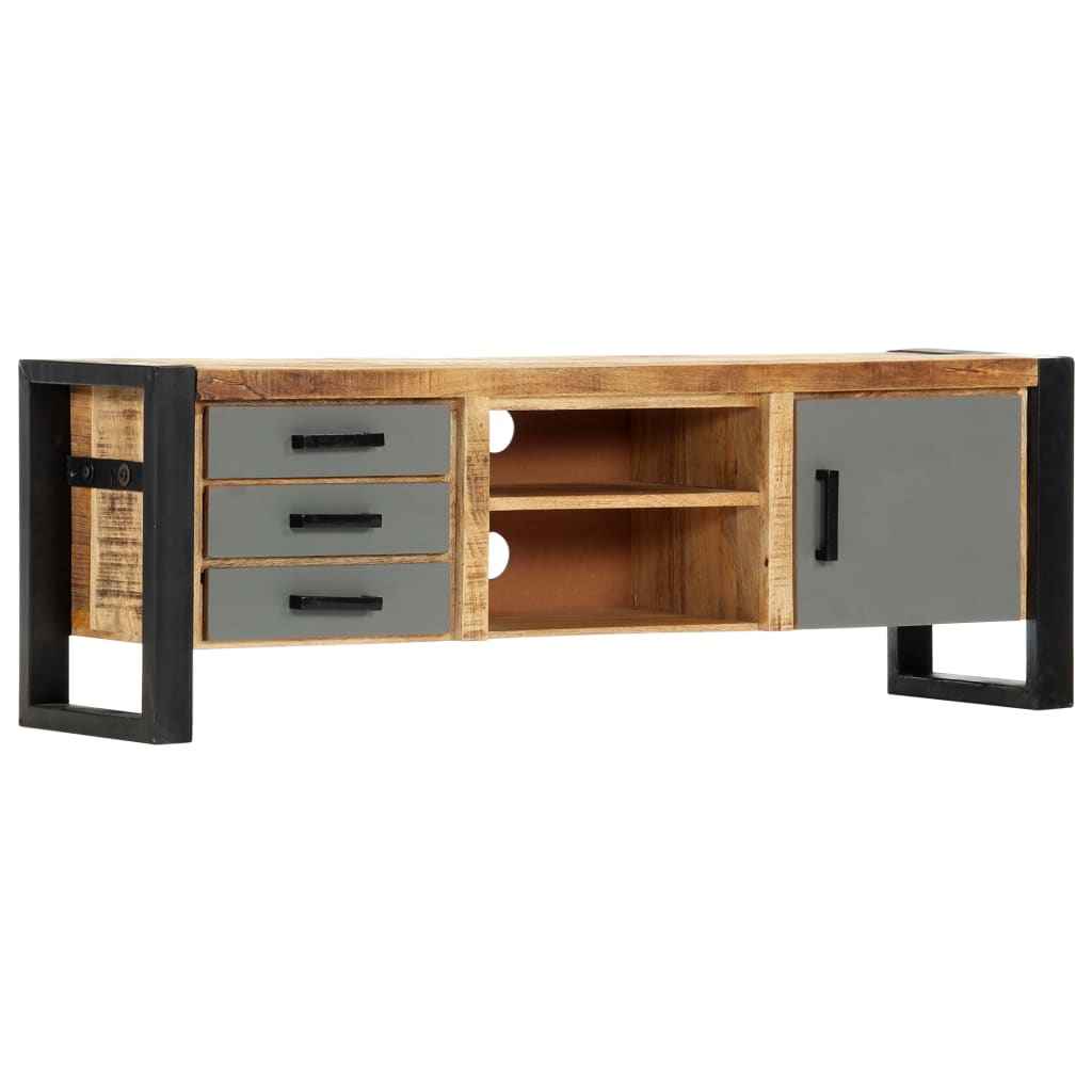 vidaXL Tv-meubel 130x30x50 cm massief mangohout