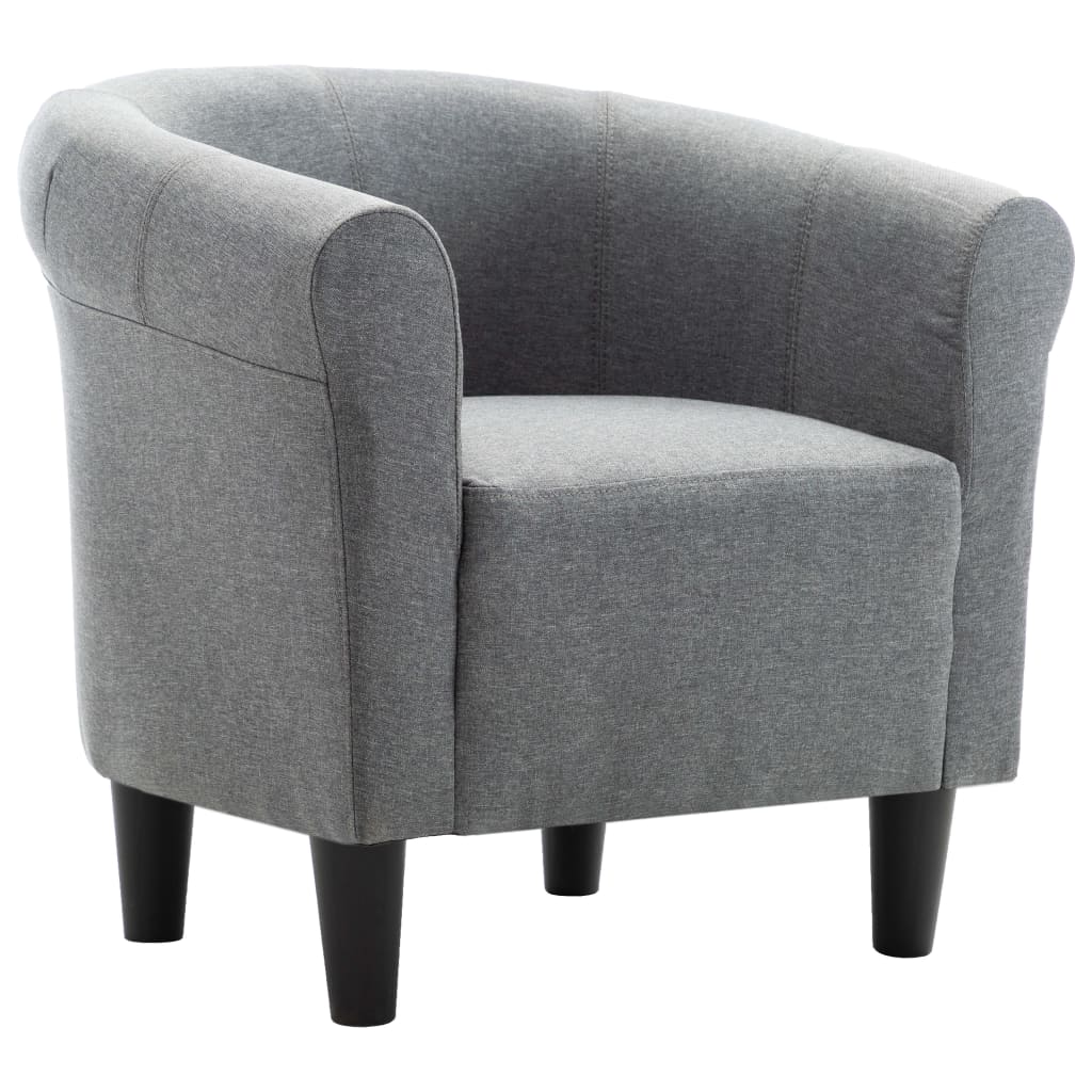 vidaXL Fauteuil stof wijnrood