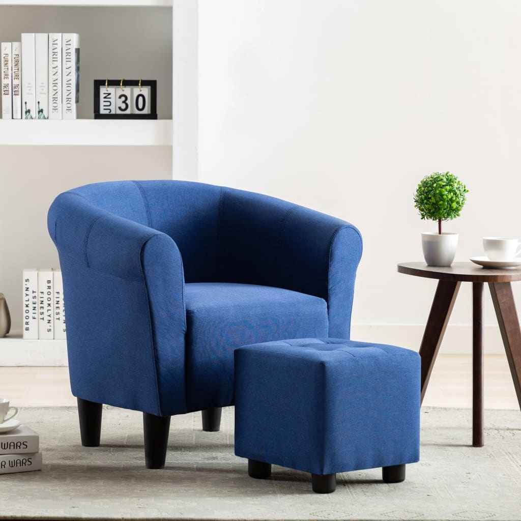 vidaXL Fauteuil stof wijnrood