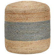 vidaXL Poef handgemaakt 40x45 cm jute olijfgroen - Aashly