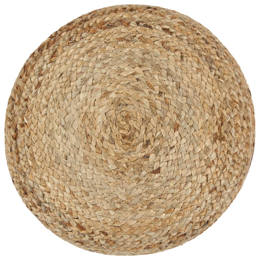 vidaXL Poef handgemaakt 40x45 cm jute olijfgroen - Aashly