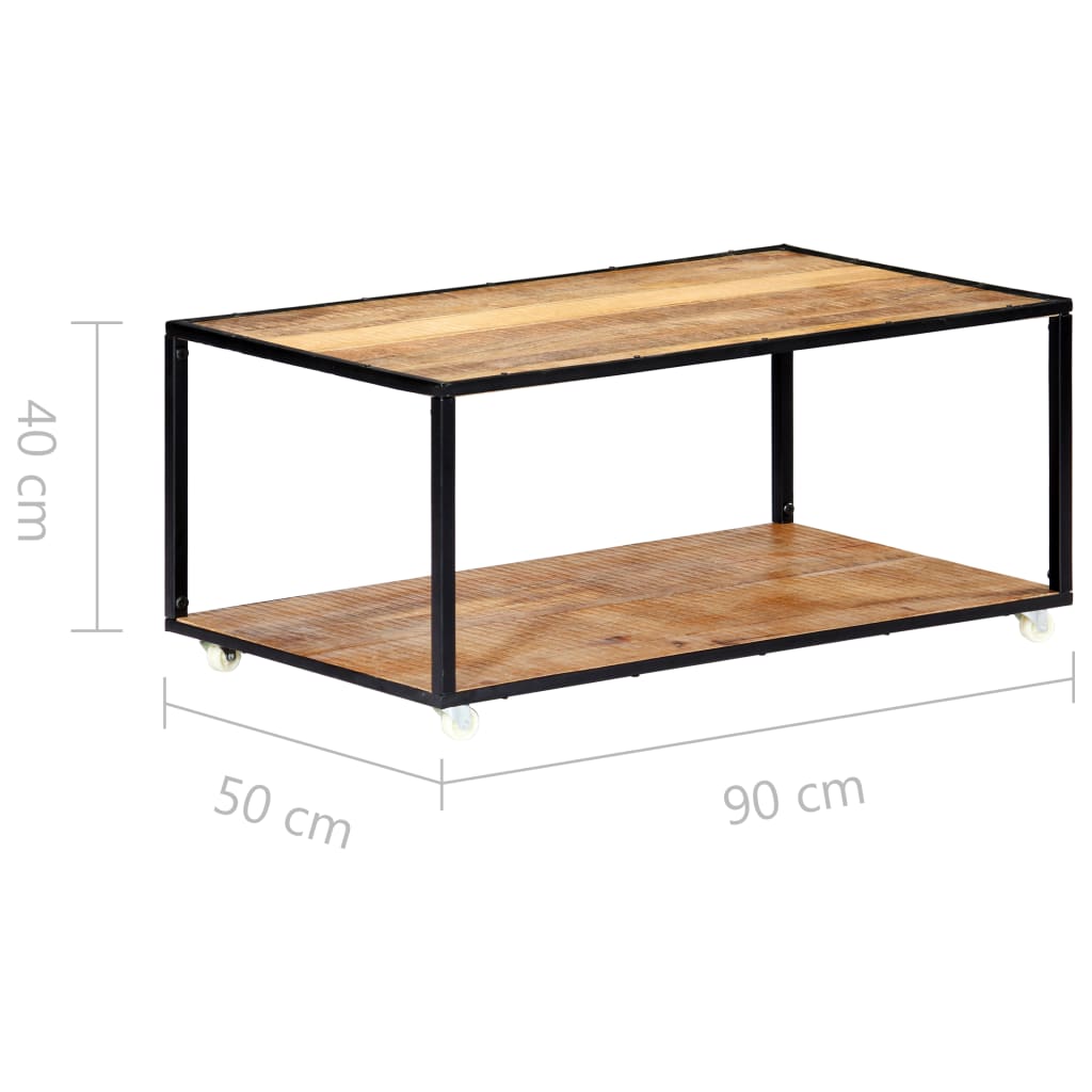 vidaXL Salontafel 90x50x40 cm massief gerecycled hout