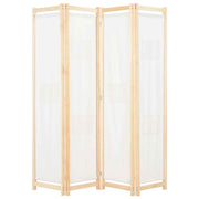 vidaXL Kamerscherm met 4 panelen 160x170x4 cm stof crème