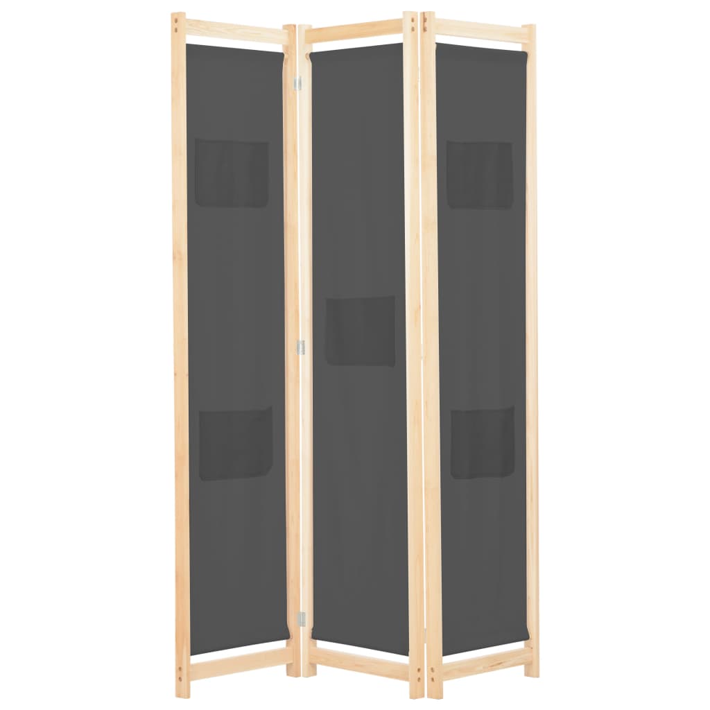vidaXL Kamerscherm met 4 panelen 160x170x4 cm stof crème