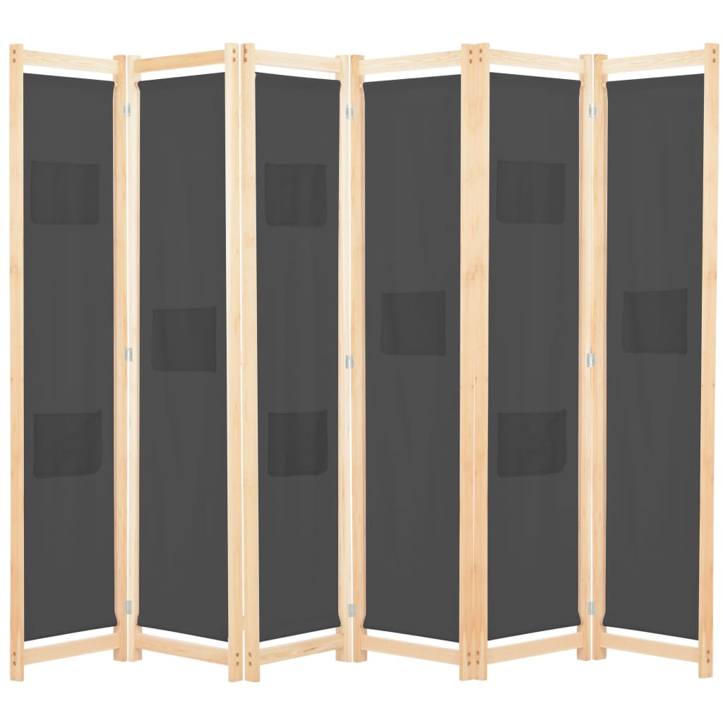 vidaXL Kamerscherm met 4 panelen 160x170x4 cm stof crème