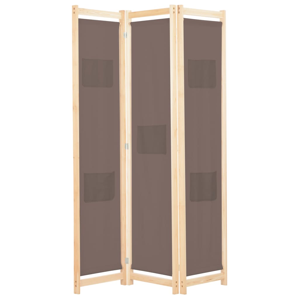 vidaXL Kamerscherm met 4 panelen 160x170x4 cm stof crème