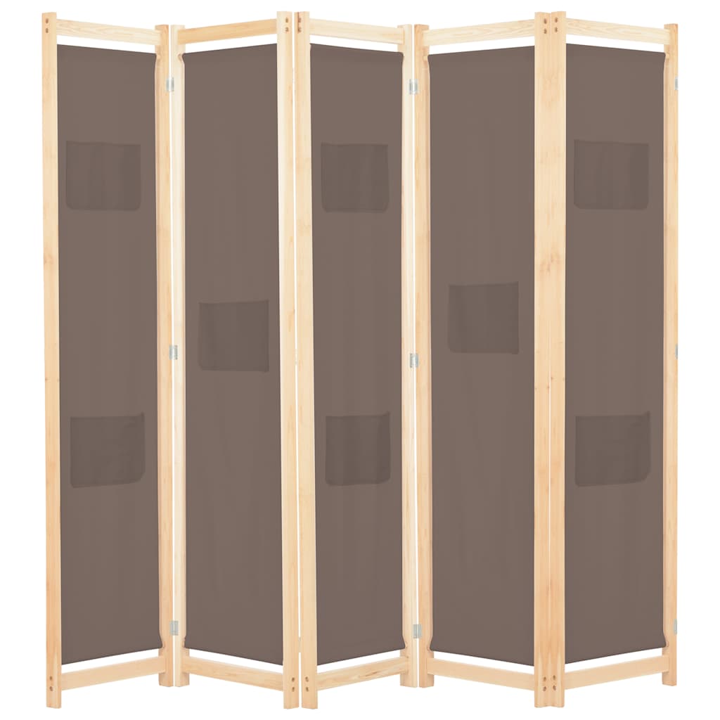 vidaXL Kamerscherm met 4 panelen 160x170x4 cm stof crème