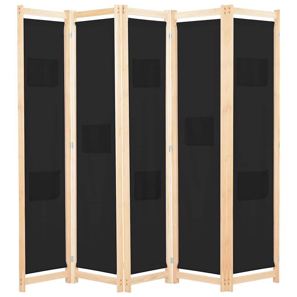 vidaXL Kamerscherm met 4 panelen 160x170x4 cm stof crème