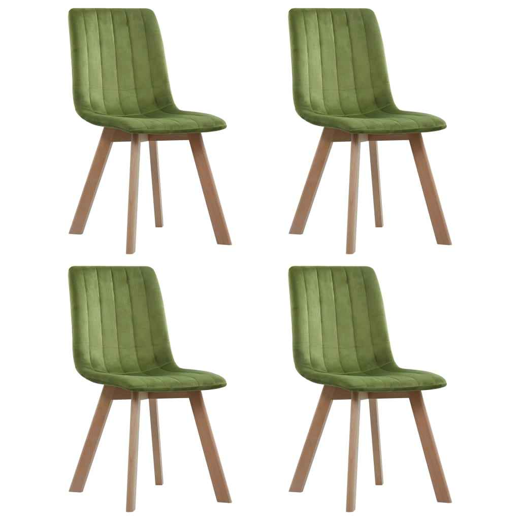 vidaXL Eetkamerstoelen 2 st fluweel blauw