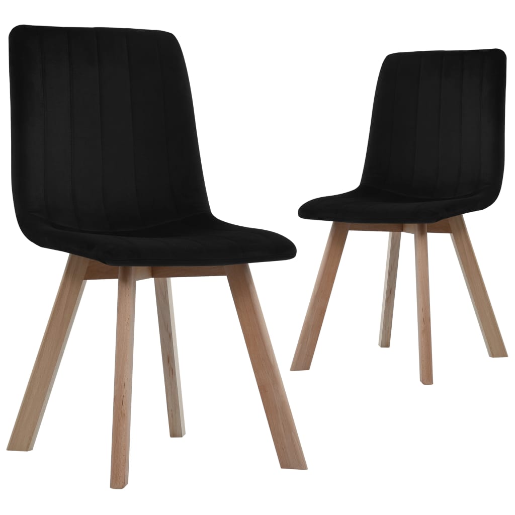 vidaXL Eetkamerstoelen 2 st fluweel blauw