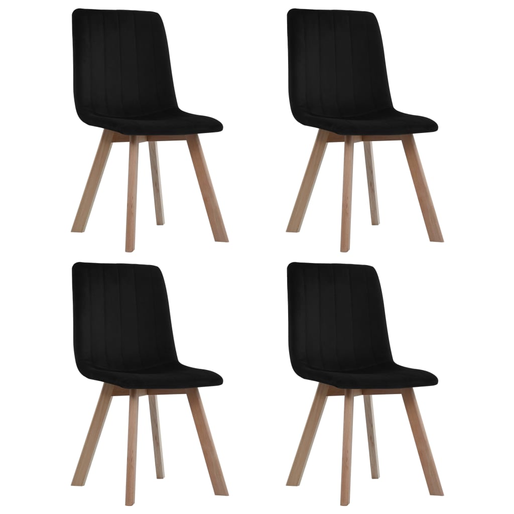 vidaXL Eetkamerstoelen 2 st fluweel blauw