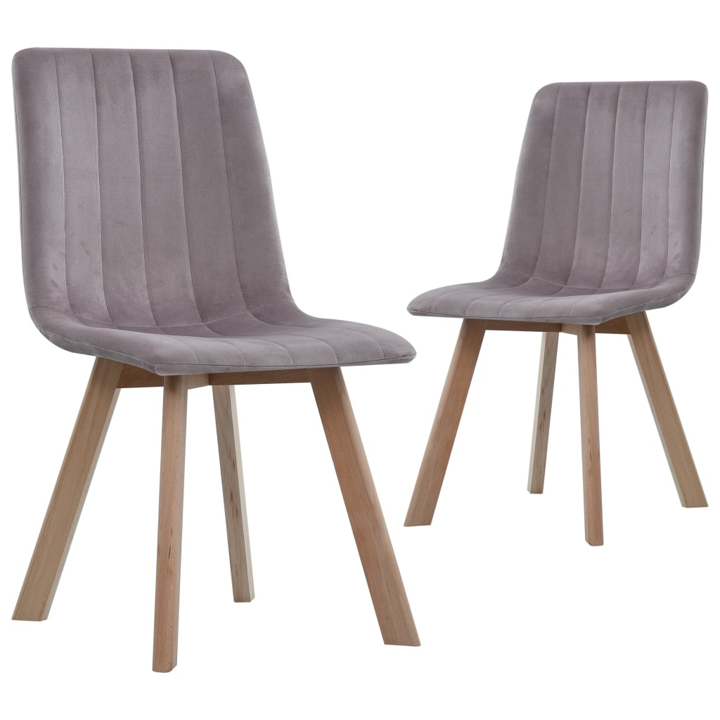 vidaXL Eetkamerstoelen 2 st fluweel blauw