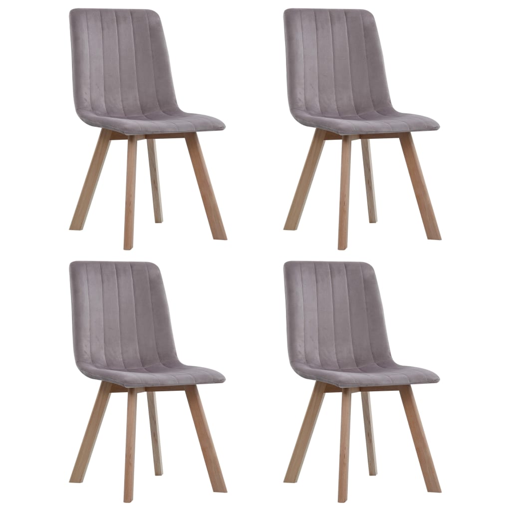 vidaXL Eetkamerstoelen 2 st fluweel blauw