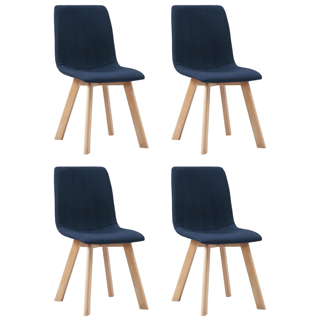 vidaXL Eetkamerstoelen 2 st stof lichtgrijs