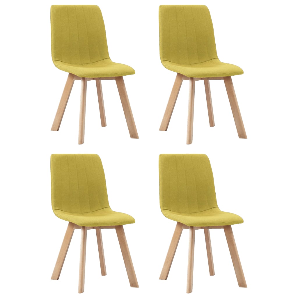 vidaXL Eetkamerstoelen 2 st stof lichtgrijs