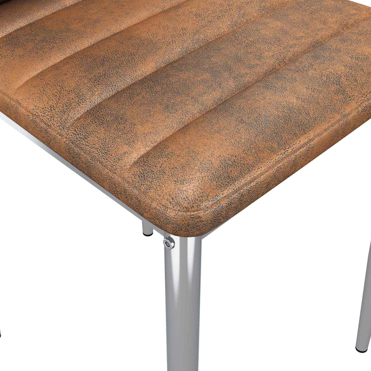 vidaXL Eettafelstoelen 2 pcs Bruin 41.5 x 48 x 99 cm