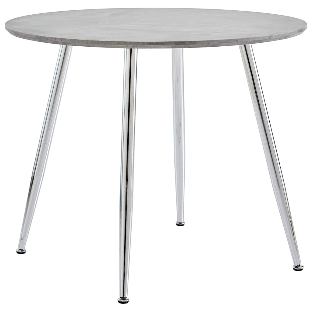 vidaXL Eettafel 90x73,5 cm MDF eikenkleurig en zwart