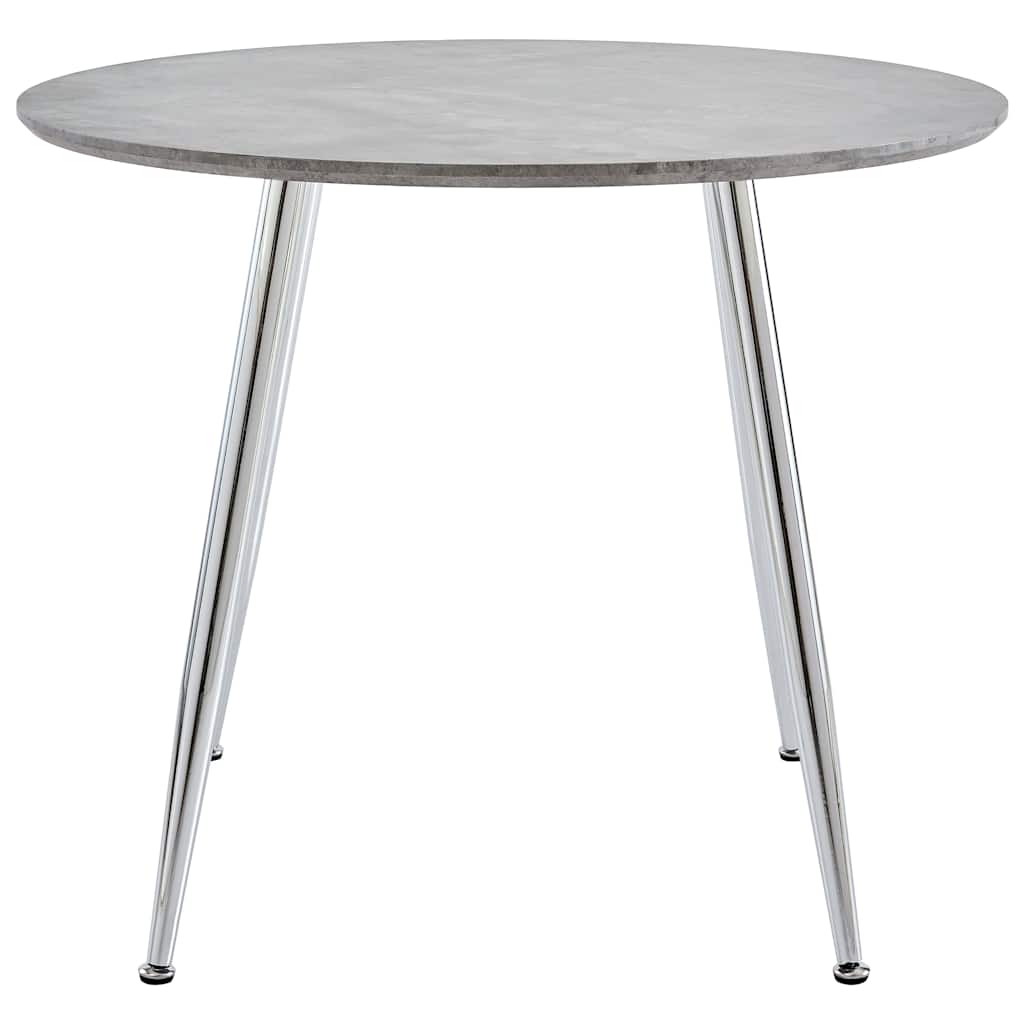 vidaXL Eettafel 90x73,5 cm MDF eikenkleurig en zwart