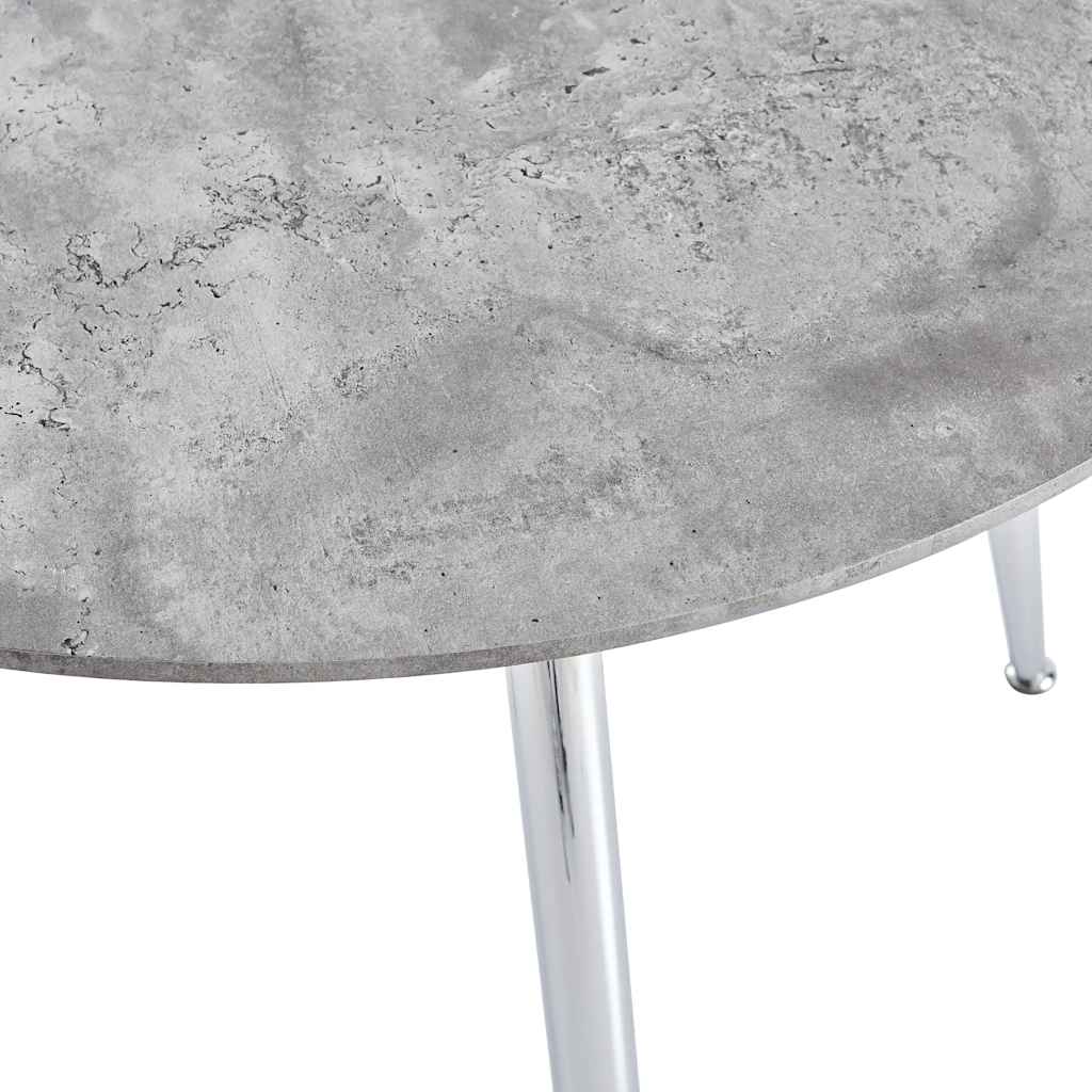vidaXL Eettafel 90x73,5 cm MDF eikenkleurig en zwart