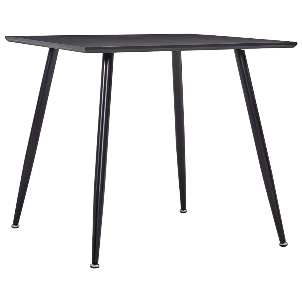 vidaXL Eettafel 80,5x80,5x73 cm MDF betonkleurig en zilverkleurig