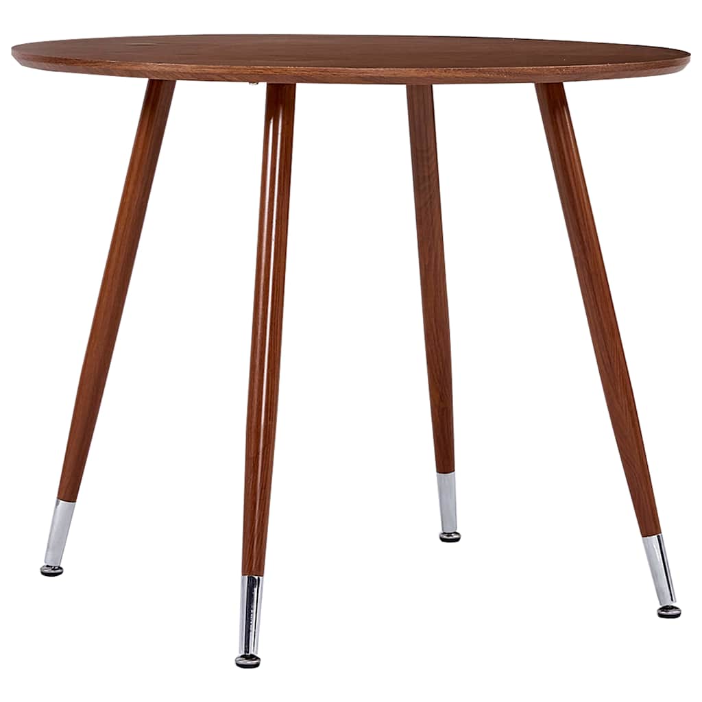 vidaXL Eettafel 90x73,5 cm MDF eikenkleurig en zwart