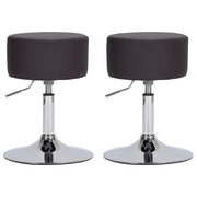 vidaXL Barstoelen 2 st kunstleer bruin