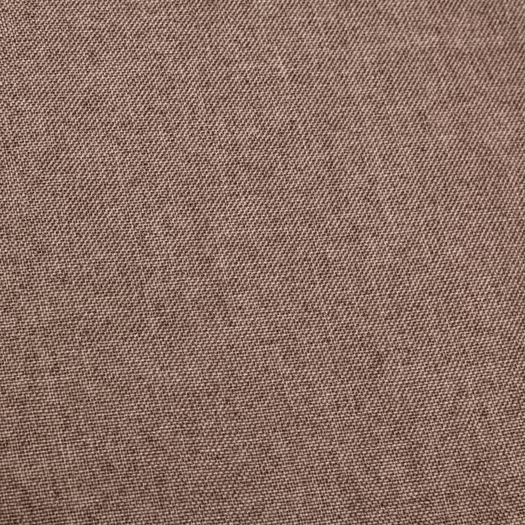 vidaXL Barstoel met armleuning stof taupe