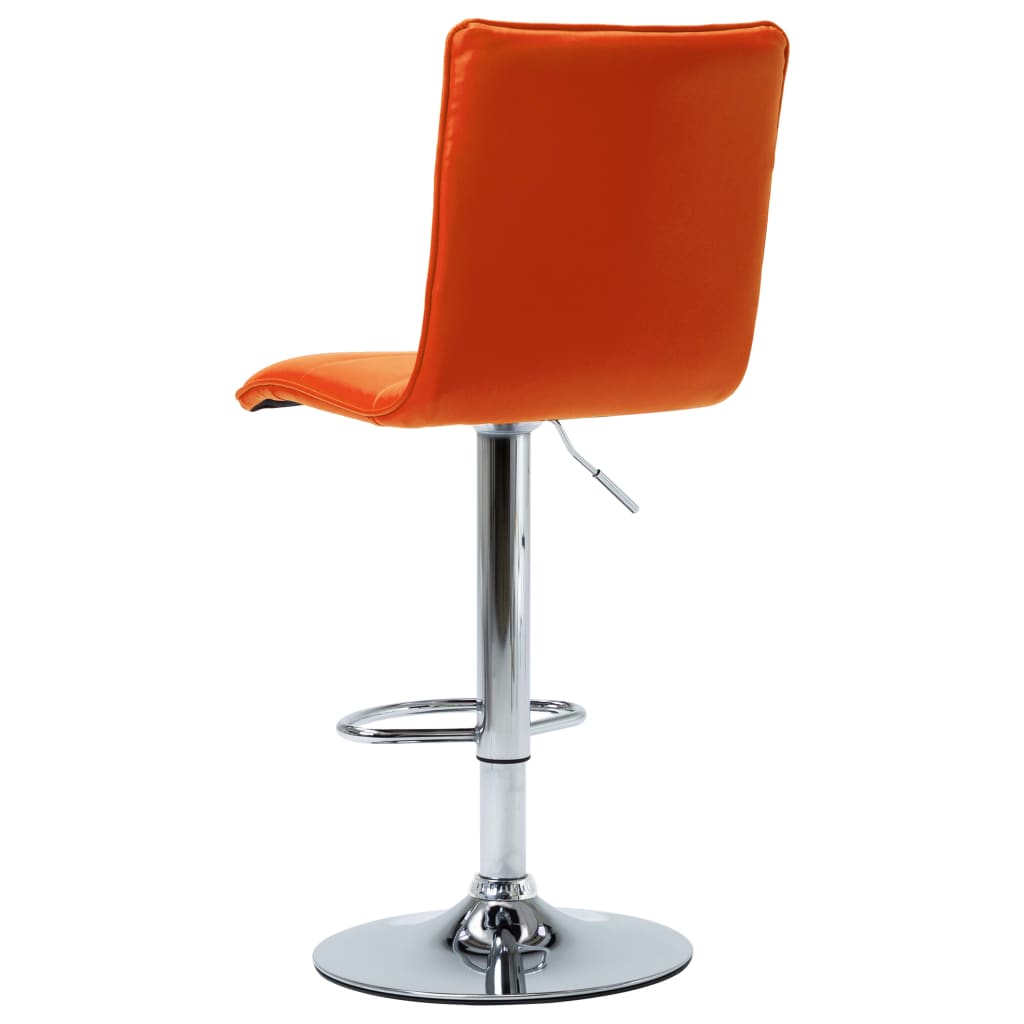 vidaXL Barstoel kunstleer oranje